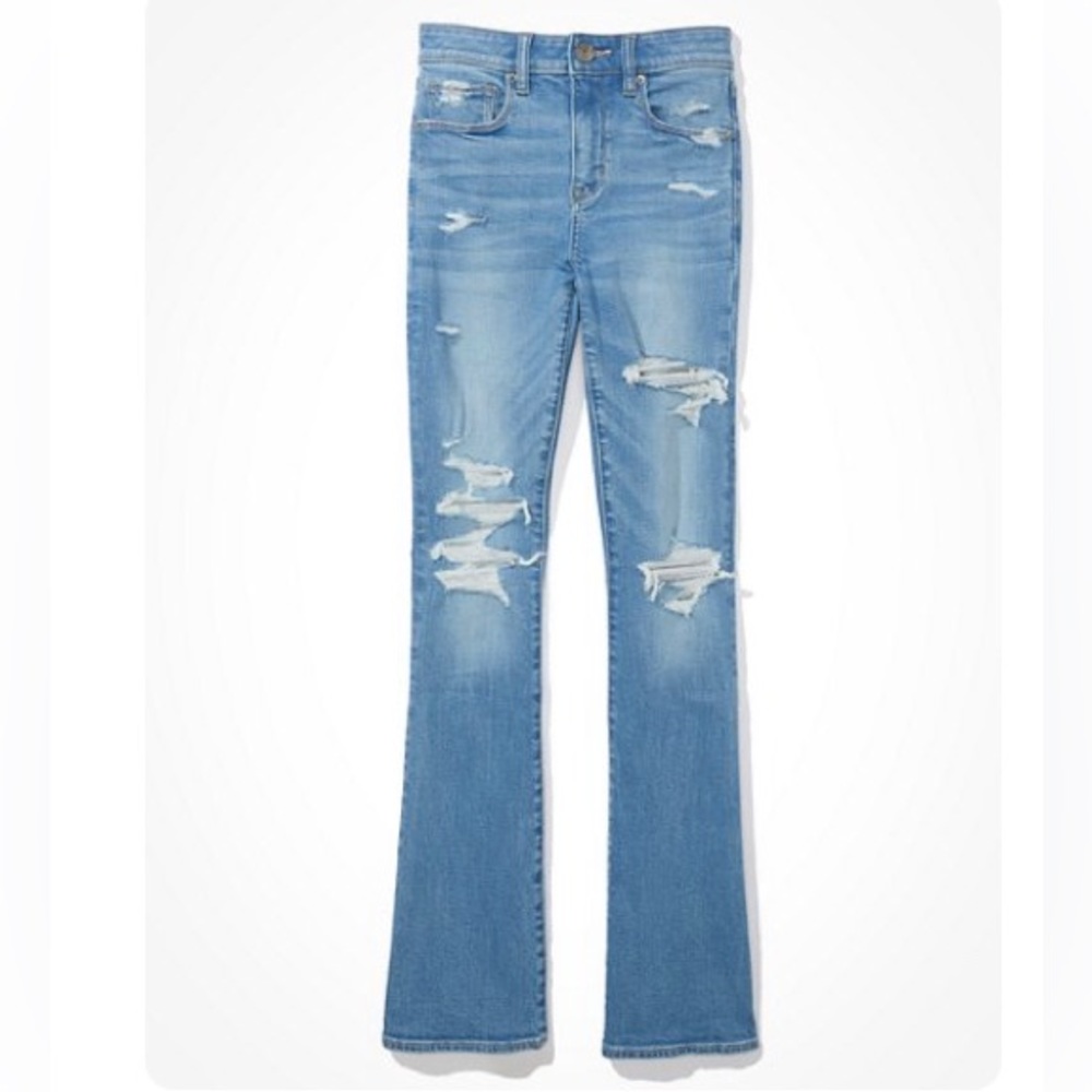 Distressed Blue Women's Jeans
